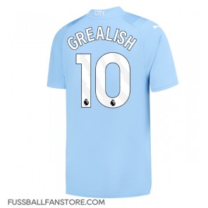 Manchester City Jack Grealish #10 Replik Heimtrikot 2023-24 Kurzarm